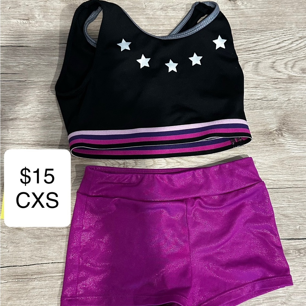 More than Magic Black and Purple Kids Athletic Set